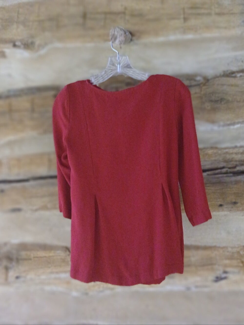 J. Jill Cranberry Red 3/4 Sleeve Swing Tunic XS - Picture 5 of 11